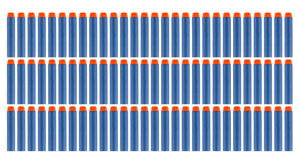 Balas de juguete de Punta hueca para niños, 600 unidades, cabeza de agujero hueco suave de 7,2 cm, repuesto de dardos, balas de pistola para la serie Nerf, regalos de navidad