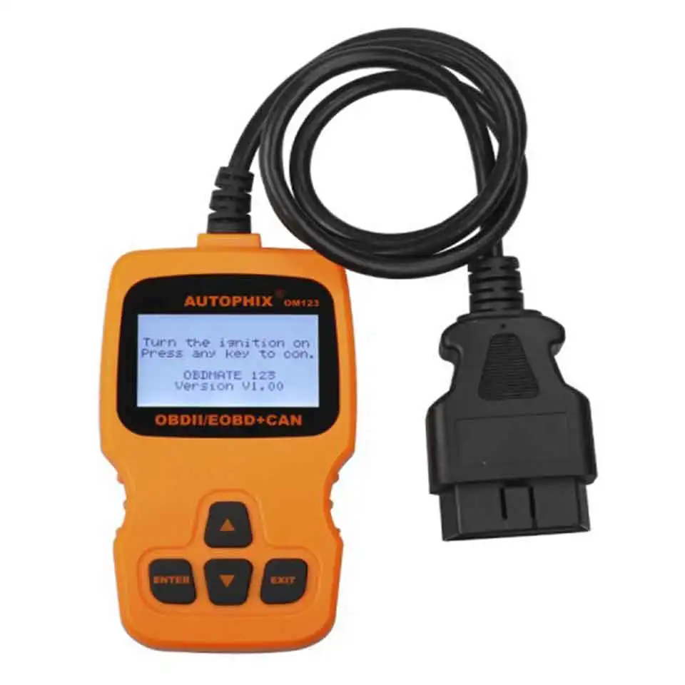 2024 Auto OBD2 Scanner Autophix OM123 OBD EOBD CAN Hand-held Engine Analyzer OM-123 Car Diagnostic Tools Russian Portuguese