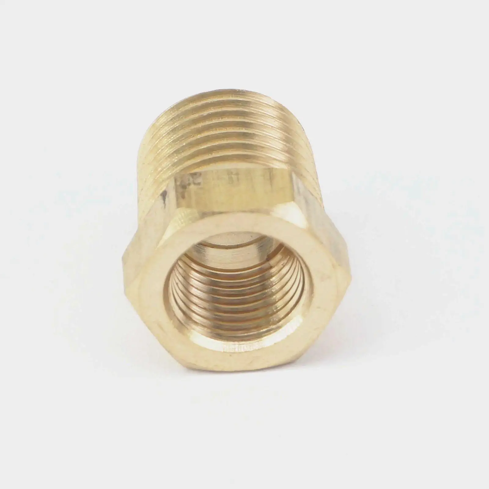 1/4" NPT Male x 1/8" NPT Female Hex Reducer Bushing Brass Pipe Fitting Connector For Water Oil Air