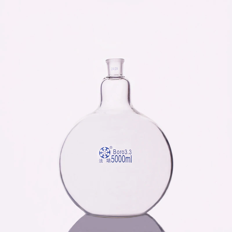 

FAPE Single standard mouth flat-bottomed flask, Capacity 5000ml and joint 24/29, Single neck flat flask, Borosilicate glass