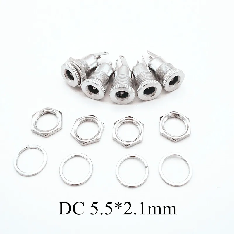 مقبس طاقة تيار مستمر ، موصل تثبيت لوحة أنثى ، فتحة معدنية مفتوحة 11 مللي متر 5521 2 قطعة