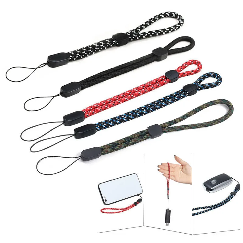 5pcs Adjustable Wrist Strap Hand Lanyard For iPhone Samsung Phone Accessorie micro Camera GoPro USB Flash Drives Keys ID Card