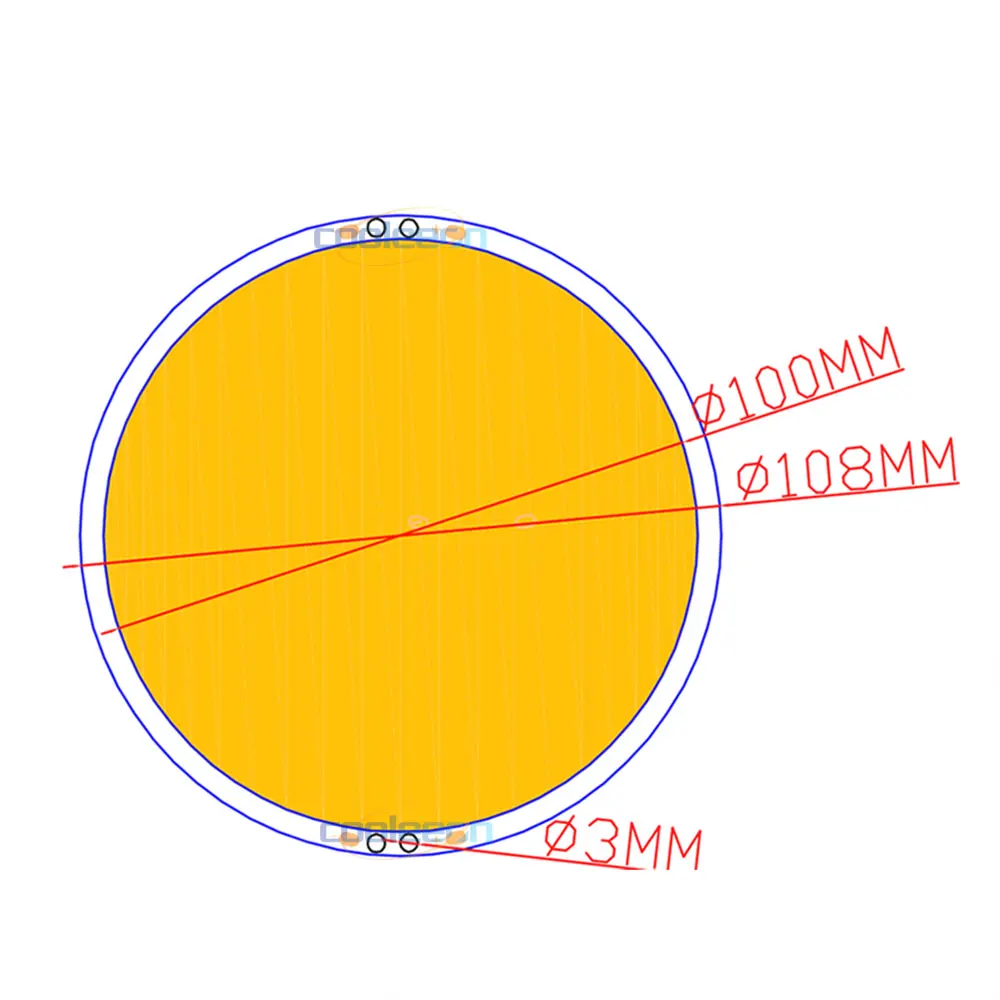 108mm z okrągłym panelem lampa LED 12V DC oświetlenie COB 50W 6000lm z zdalnym sterownikiem ściemniacz o średnicy 5,9 cala żarówka LED do