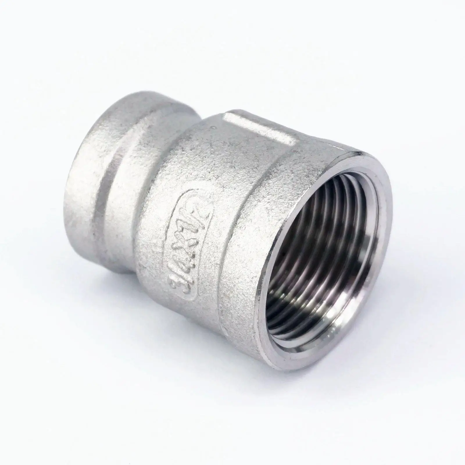 

3/4" BSP female to 1/2" BSP female Thread Reducer 304 Stainless Steel Pipe Fitting Connector Adpater