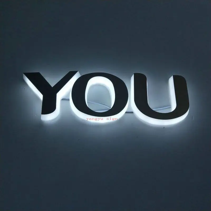 

Custom battery powered led signs 3D advertising mini acrylic led illuminated alphabet letter