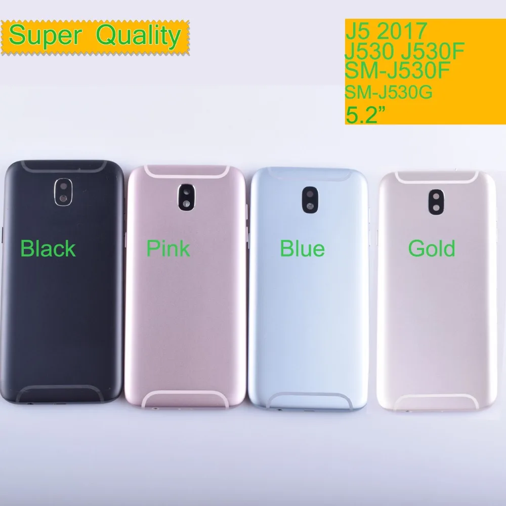 10Pcs/Lot For Samsung Galaxy J5 2017 J530 J530F SM-J530F Housing Battery Cover Back Cover Case Rear Door J5 Pro Chassis Shell