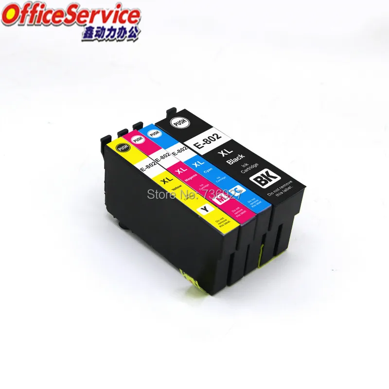 T802 T802XL Compatible Ink Cartridge For Epson WorkForce WF-4720 WF-4730 WF-4734 WF-4740 WF-4745 EC-4020 EC-4030 EC-4040 Printer