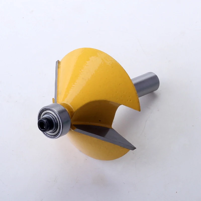 1 Buah 8Mm Batang Kualitas Tinggi Besar 45 Derajat Talang & Bevel Edging Router Bit Kayu Alat Pemotong Woodworking Router Bits-Chwjw