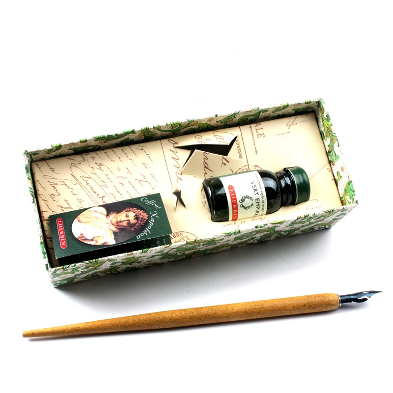 High Quality Nepoleon Antique Dip Pen With Gift Box Luxury Fountain Pen Set