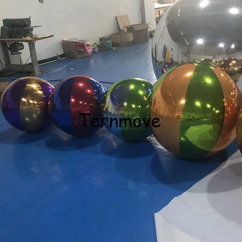 reflective giant inflatable mirror ball balloon,advertise mirror inflatable pvc balloon Home Garden Ornament Decoration