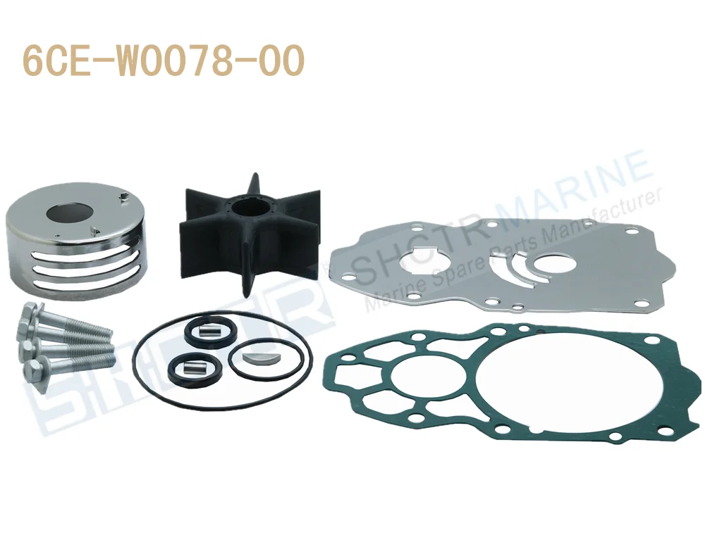 

SHCTR Water Pump & Impeller Kit for OEM 6CE-W0078-00,225/250/300HP