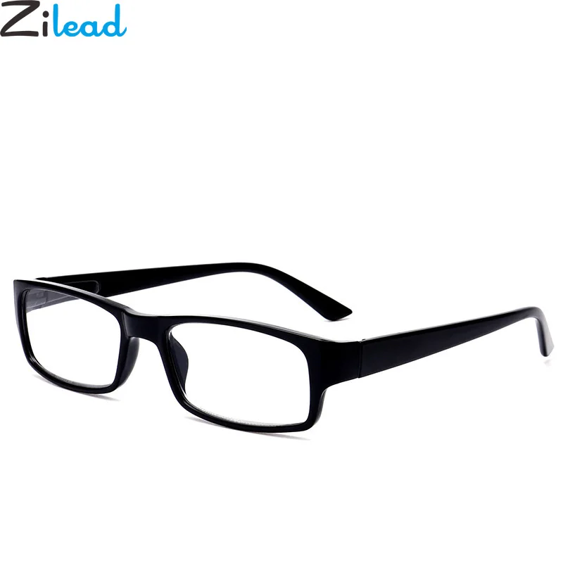 Zilead Classic Black Frame Reading Glasses Women&Men Spring Leg Presbyopic Glasses +1.0+1.25+1.5+1.75+2.0to+4.0 Unisex