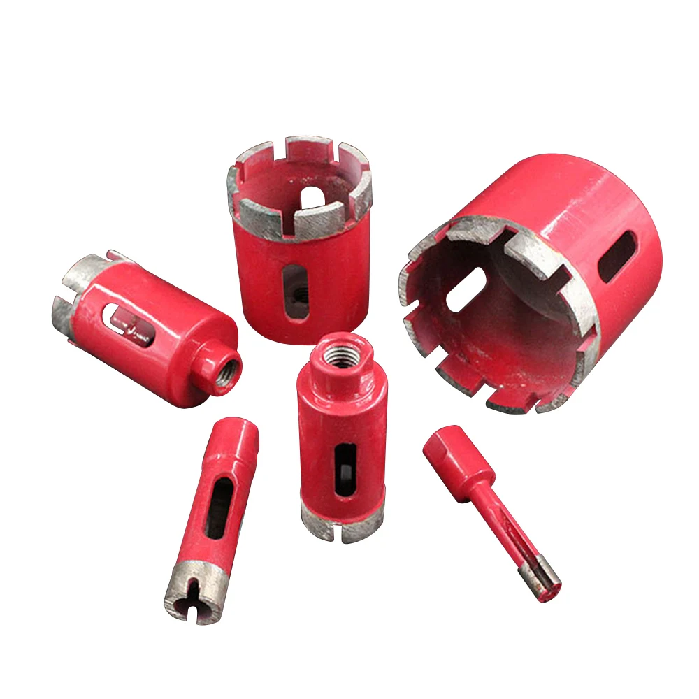 1/8/10 Mm Máy Hút 6-75 Mm Chia Lửa Bằng Đồng Nguyên Kim Cương Khoan Core Bit Với M10 Kết Nối Mũi Khoan bit Kim Cương Cao Lỗ Thấy Kết Nối
