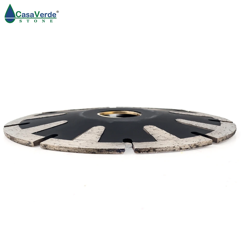 DC-TCCB02 5 "T-Segmentato Lama Concava Lama di Diamante Per La Curva di Taglio Turbo Rim 125 millimetri di Granito di Taglio di Pietra utensili diamantati