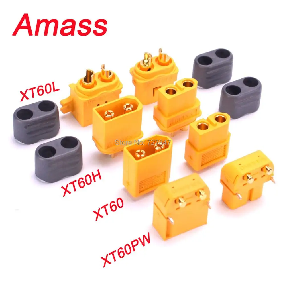 Amass XT60 XT60H XT60L XT60PW Male to Female Adapter Connector For RC Module Lipo battery