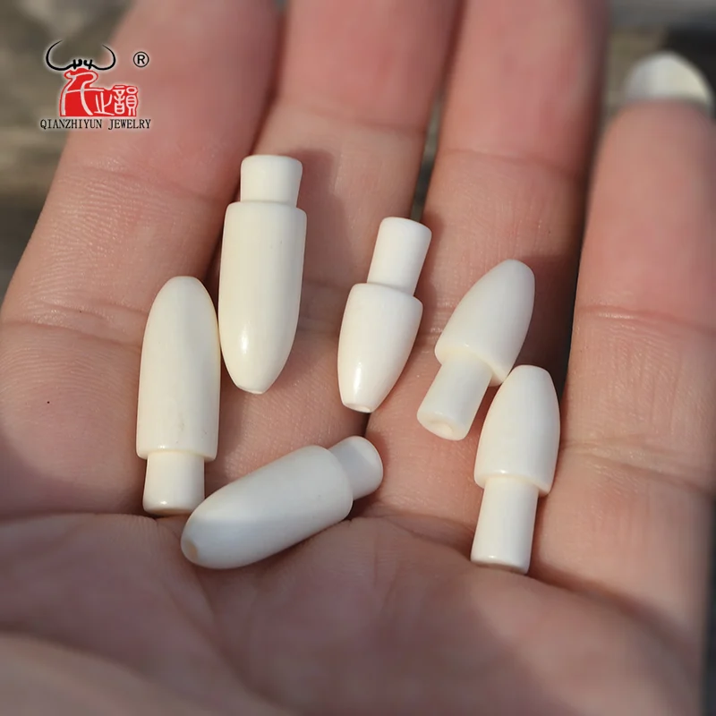 GZ-020 5PCS Yak Bone Bead DIY Accessories. Scatter Beads For Jewelry Making Handmade Carved Beads 23X8mm 20X7mm Hole 2mm