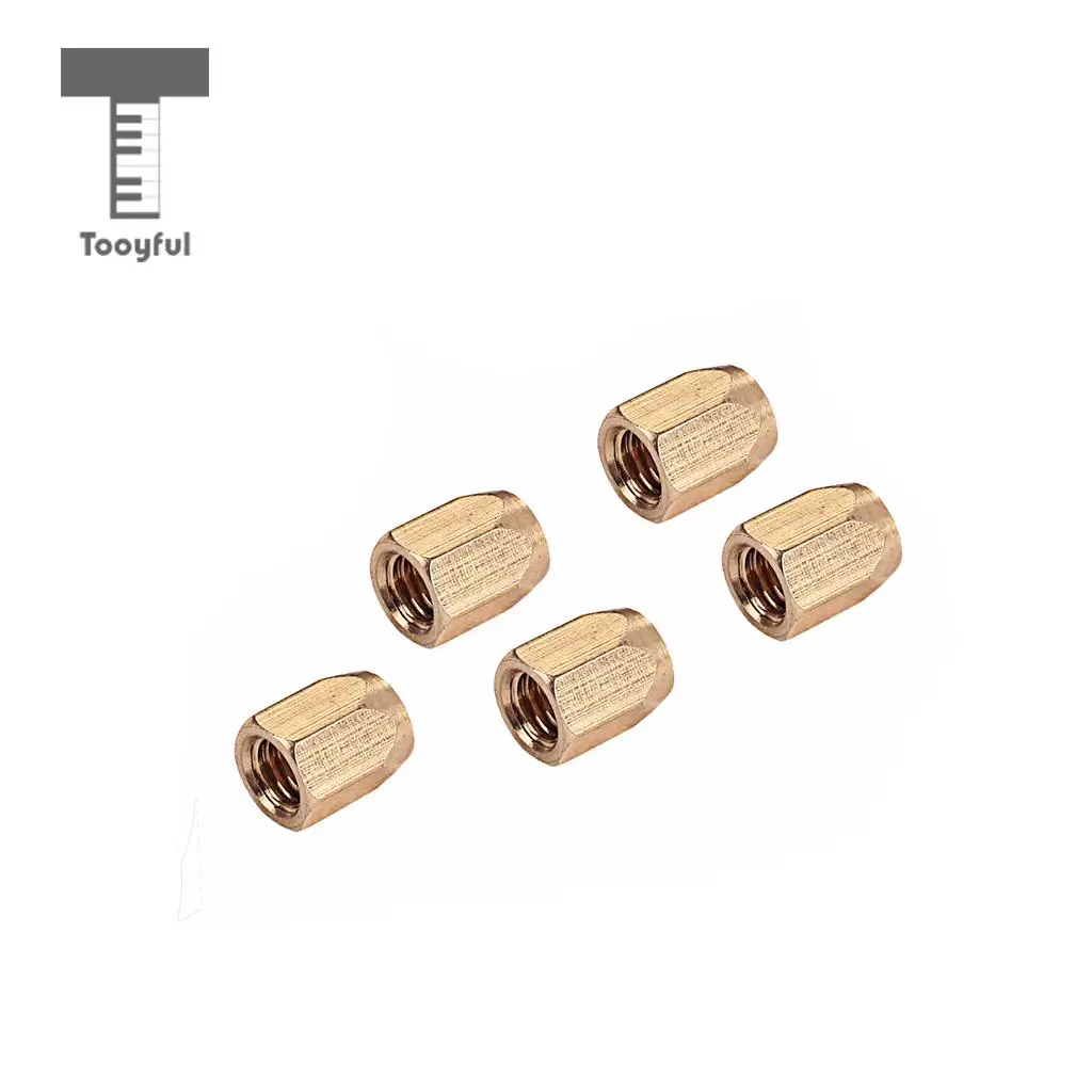 5pcs Brass Guitar Truss Rod Nut for Electric Guitar Bass Parts Accessories