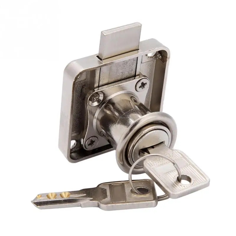 1Set Reusable Furniture Lock Zinc Alloy Display Cabinet Locks for Cabinet Drawer Household Office lockers hardware