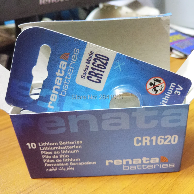 بطارية ليثيوم 20X renata CR1620 CR 1620 3v ، جهاز تحكم عن بعد ، موازين بطارية السيارة ، اللوحة الأم