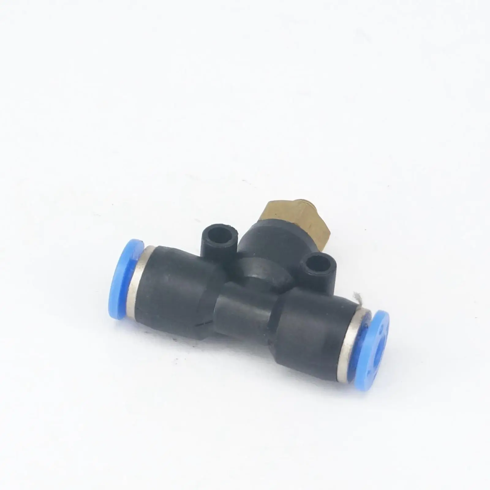 Conector de empuje de 3 vías para neumático de PU, Conector de liberación rápida, ajuste de aire, M5 x 0,8mm, 4mm OD, 0,8 Mpa