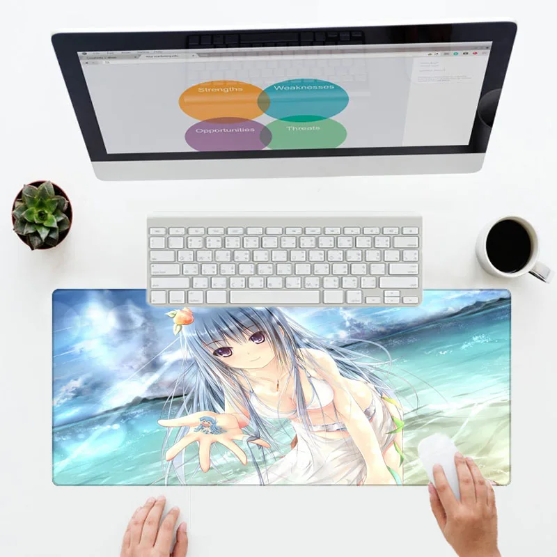 XGZ Print Anime Girls Sexy Mouse Pad Keyboard Gaming High School Dxd Cartoon Mouse Puzzle 1000 Office Decoration Desk Metroid