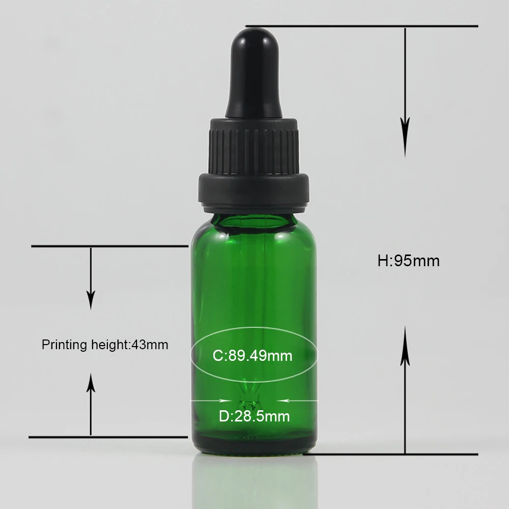 

Wholesale small portable skincare e-liquid lotion glass dropper bottle 20ml essential oil refillable bottles