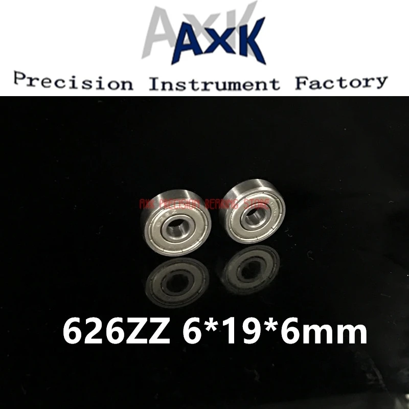 2023 Special Offer Promotion Axk 6x19x6mm 626zz Bearing Abec-3(10pcs) 6*19*6 Mm Metric Thin Section 626 Zz Ball Bearings 626z