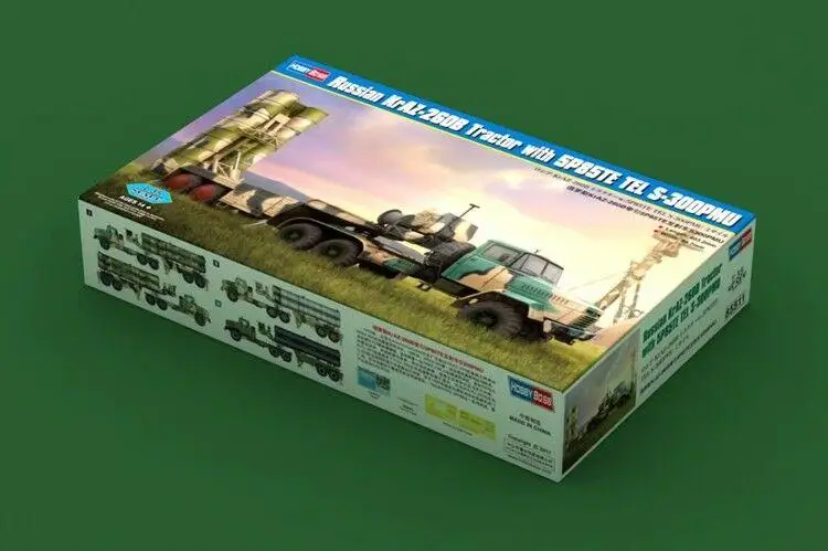 Hobbyboss 85511 1/35  KraZ-260B Tractor w/ 5P85TE TEL S-300PMU Model Kit