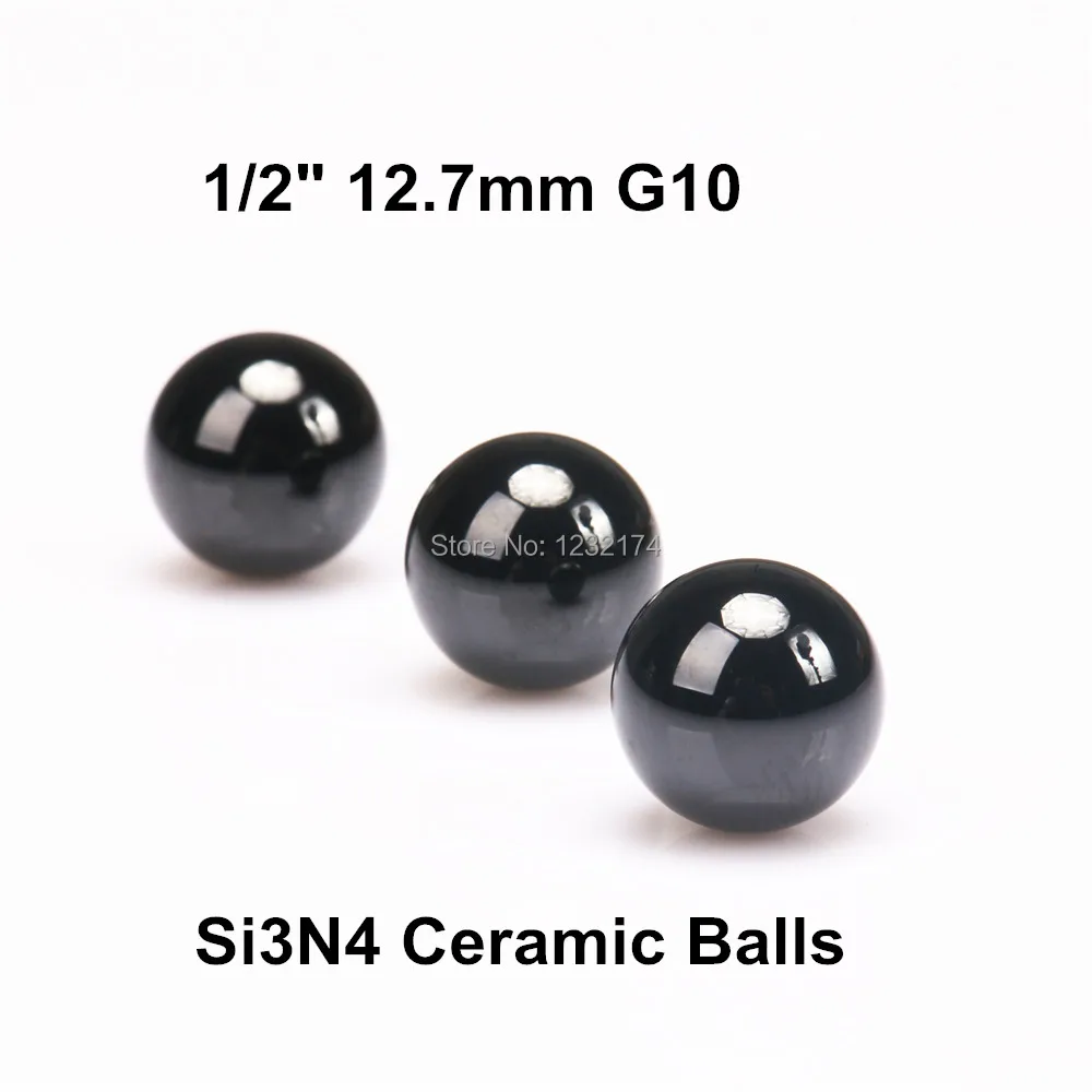 

1/2" 12.7mm Silicon Nitride Ceramic Ball Si3N4 G10 600PCS/Lot