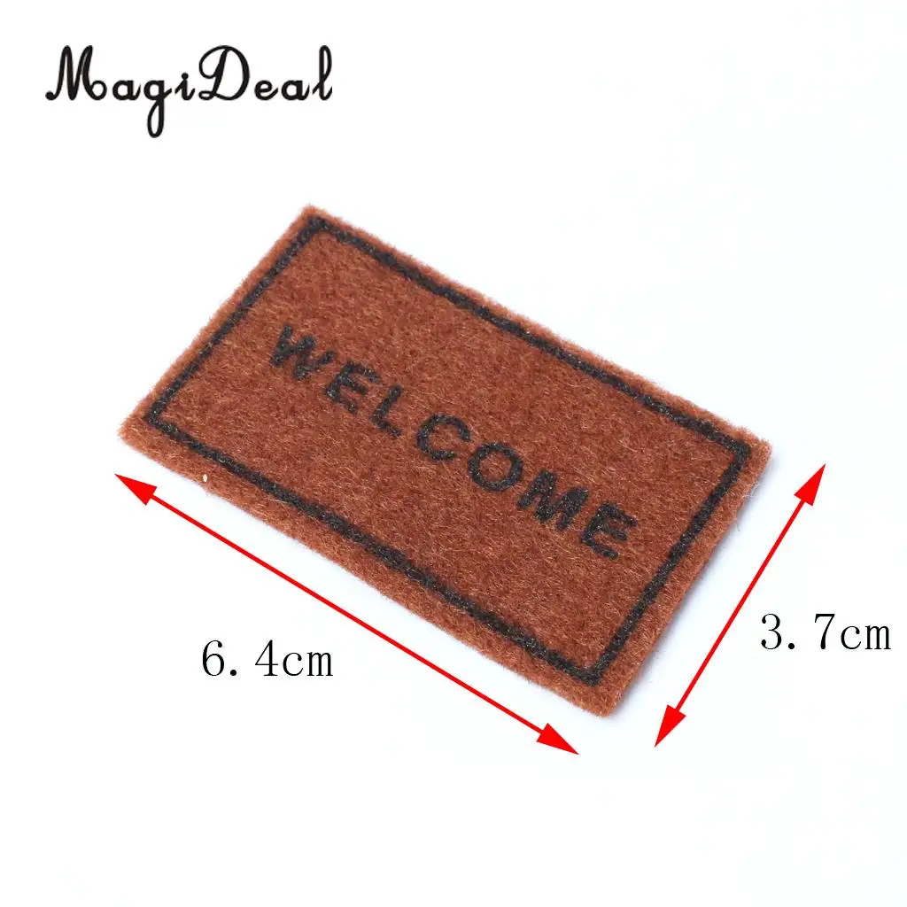 1:12 Miniatuur Dollhouse Mini Doek Vloerkleed Cover Tapijt Voor 1/12 Poppen Huis Slaapkamer Badkamer Meubels Decor Accessoires