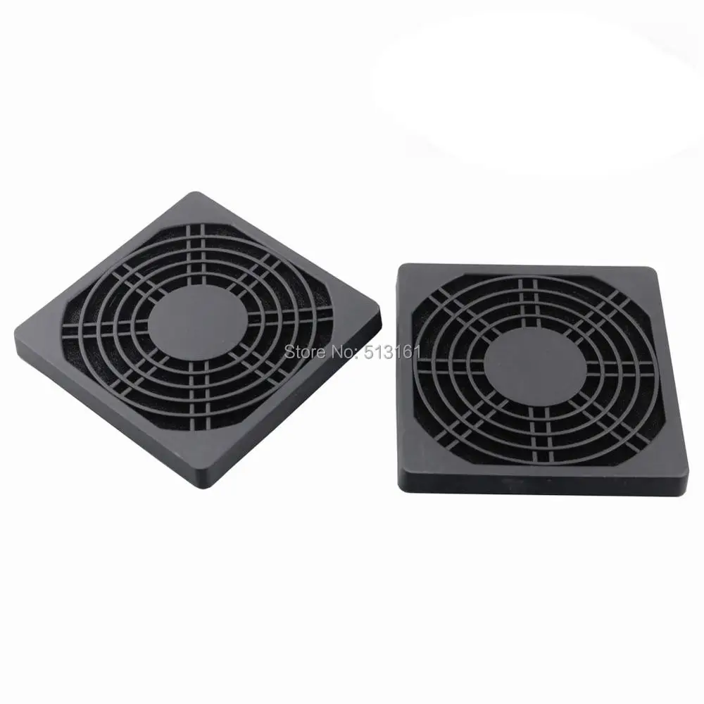 20 cái/lô Gdstime 8 cm 8 mét Nhựa Lọc Cooler Fan PC Chống Bụi Meshy Lọc Đen Trường Hợp Fan Hâm Mộ Nướng Bìa