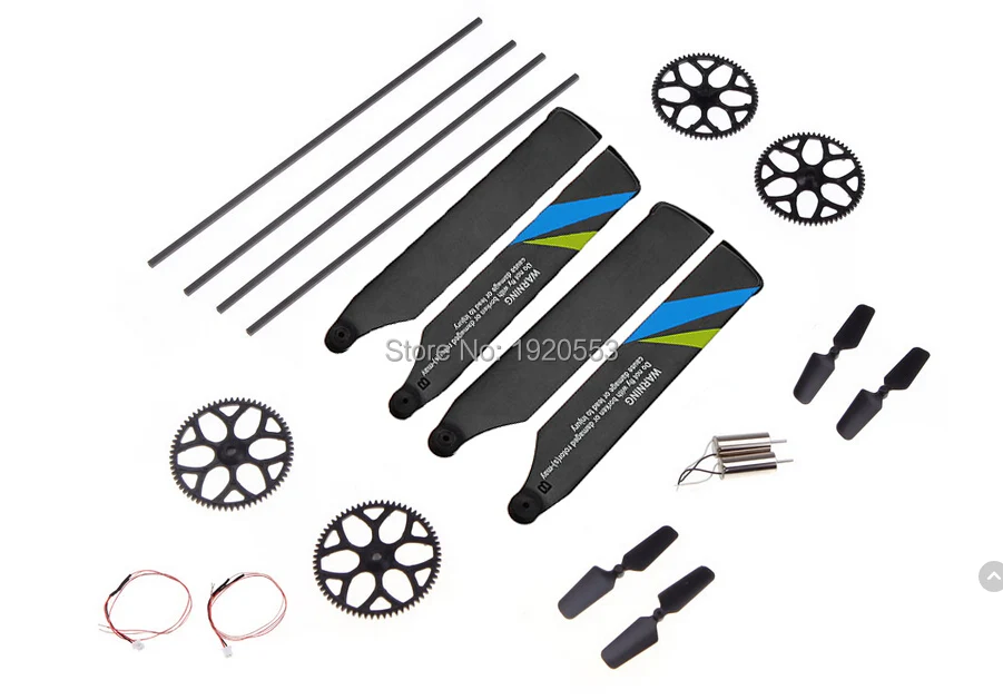 Tool Kit Bag  - Gears Main Rotor Blades Tail Boom Motor Wire Parts For Wltoys V911S V966 V988 V977 RC Helicopter