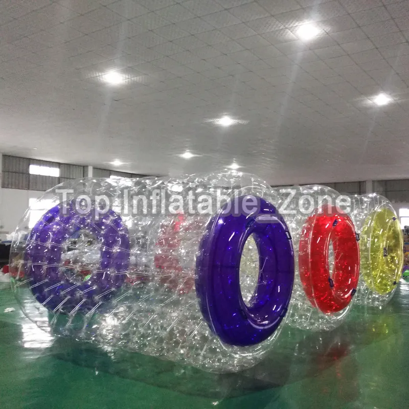 Gratis Pengiriman TPU Tiup Air Rol Bola Disesuaikan Ukuran dan Warna Tiup Pantai Rol Zorb Bola Roda untuk Hiburan