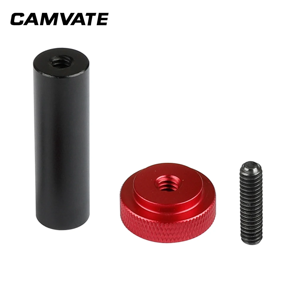 CAMVATE 15mm Micro Rod Camera 15mm Rods 2 inch with 1/4\'\' Thread Locknut For Camera Accessories Monitor Flashlight Video Light