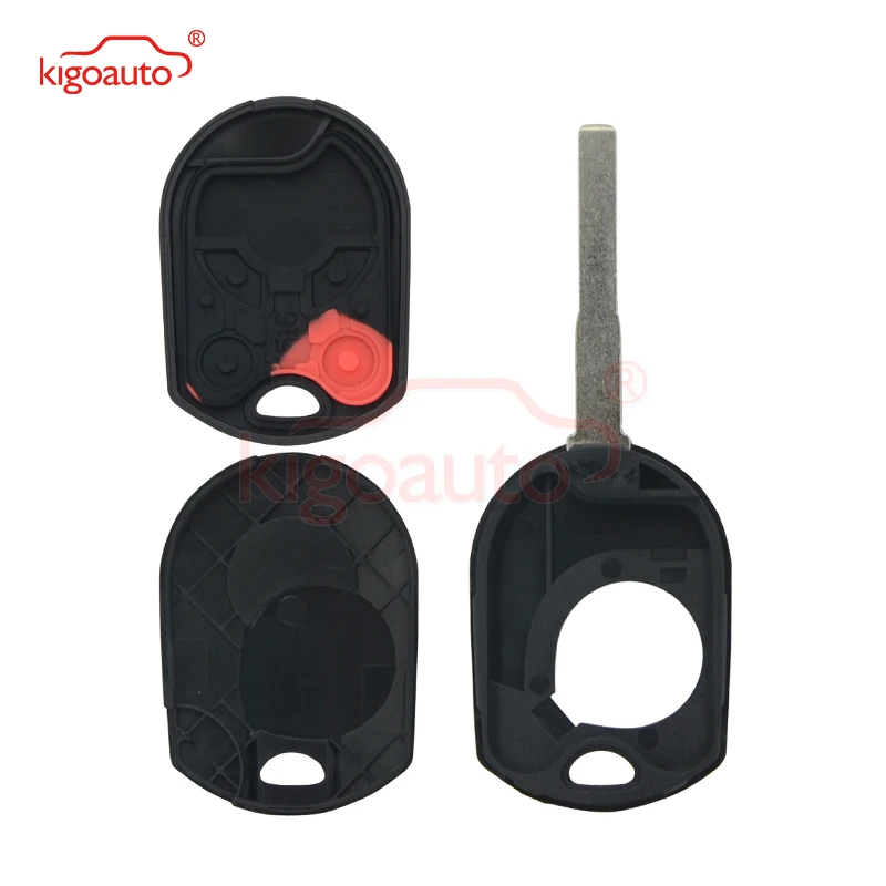 Kigoauto OUCD6000022 Remote Car Key Case Shell  HU101 Uncut 4 Button for 2013 Ford Focus