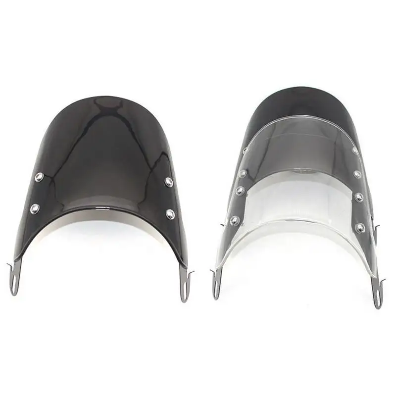Motorcycle Windshield Airflow Adjustable Windscreen Wind Deflector For 5-7 Inch Headlights Universal Moto Accessories
