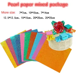 More size 80G a4 Color Paper stickers DIY Card Paper Crane Paper Folding shining papel scrapbook romantic for lovers gift