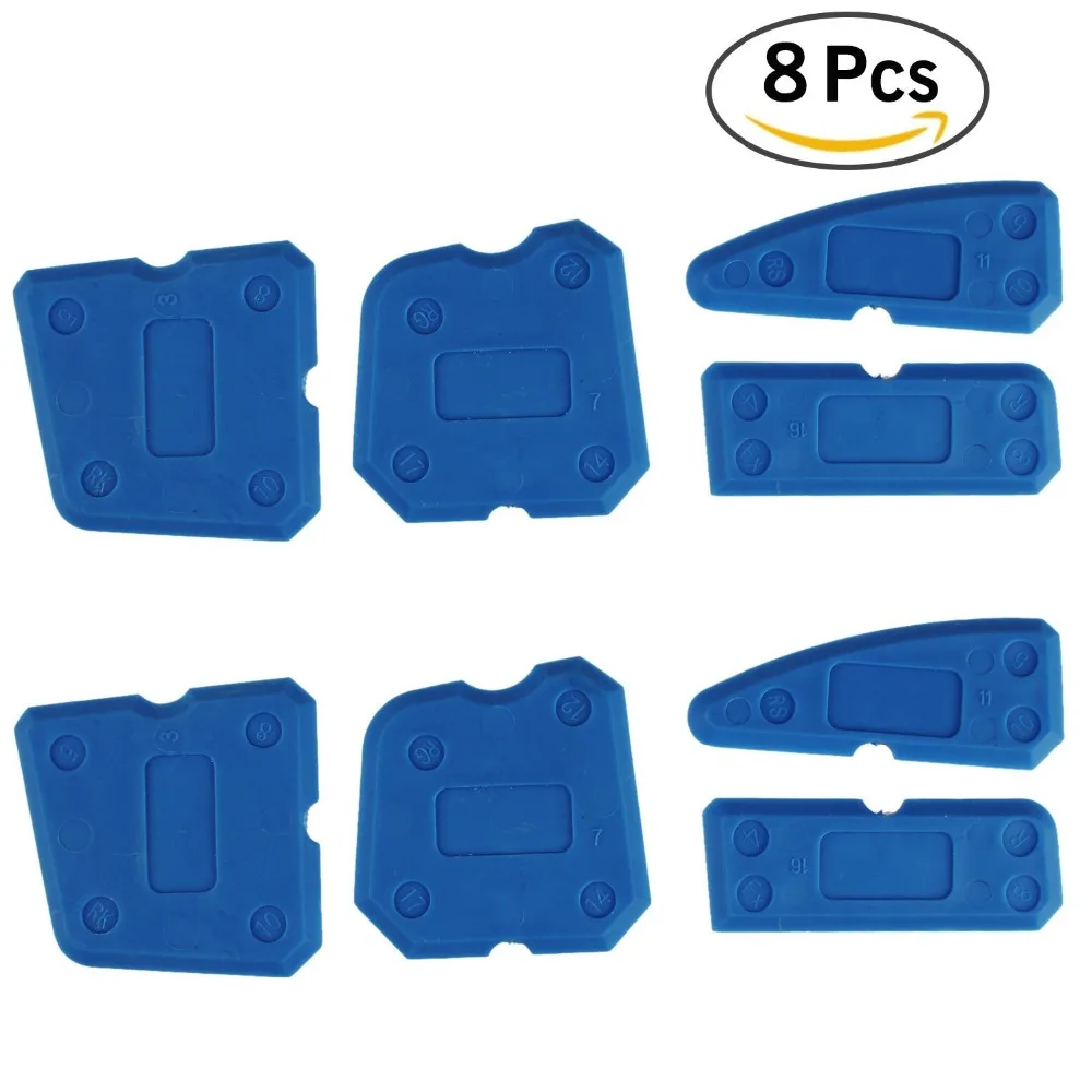 Free Shipping 8pcs Caulking Tool Kit Joint Sealant Silicone Grout Remover Scraper