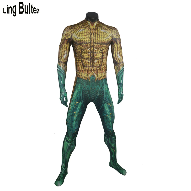 Ling Bultez High Quality Muscle Shade Aquaman Cosplay Costume Newest Aquaman Outfit For Halloween