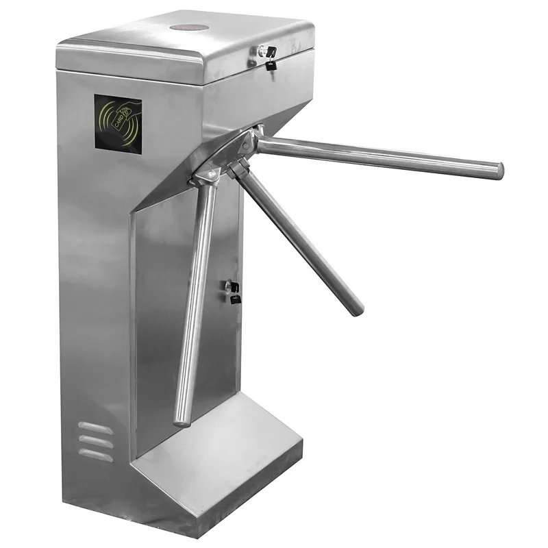 Factory  manufacturer good price Semi-automatic Vertical Tripod Turnstile gate Stainless steel gate Rolling triangular arm