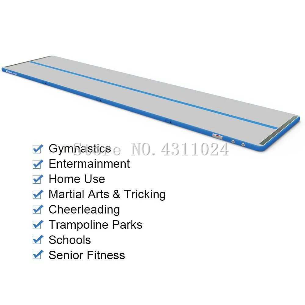 7x1x0,1m rote aufblasbare Gymnastikmatratze Gym Tumble Airtrack Boden Tumbling Air Track mit einer Pumpe