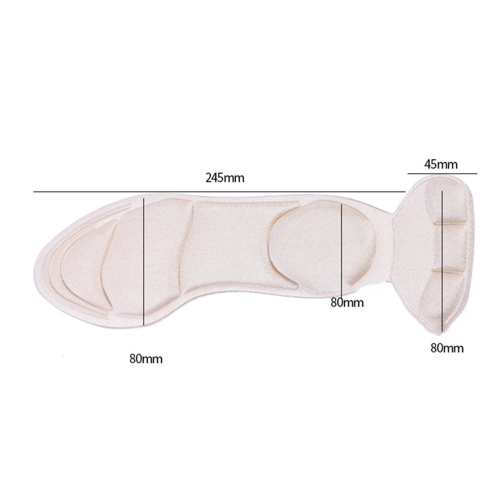 29 CM Soft Foot Arch Support Cut Shoe Pad Sponge Pain Relief Insoles Foot Care Supplies Cushion Insoles Anti-slip High Heel Pad