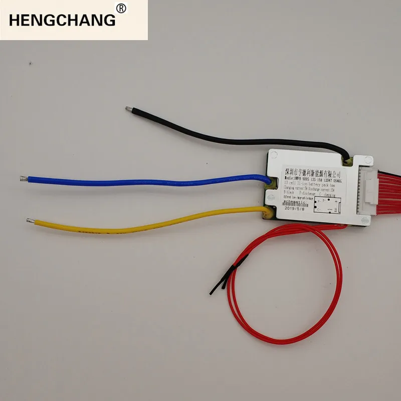 13s Bms for 48v E Bike Battery On Off Switch Charging Voltage 54.6v 15a Hailong Water Bottle Style Pcm Pcba