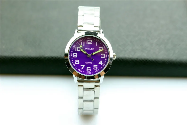 Nazeyt Nieuwe Mode Midden Kinderen Eenvoudige Wijzerplaat Quartz Horloge Kleine Ladie Horloge Stalen Band Lichtgevende Handen Gift Klok Mujer Reloje