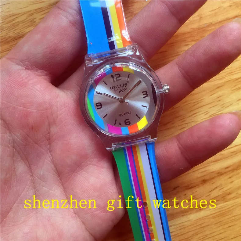 women men high quarlity plastic waterproof wristwatches luxury brand fashion children kids colorful strap cartoon watchstudent