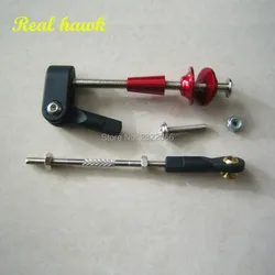 adjustable 50cc/100cc control horn + M3 ball and roller link + push and pull rod COMBO rc aircraft metal control horn COMBO