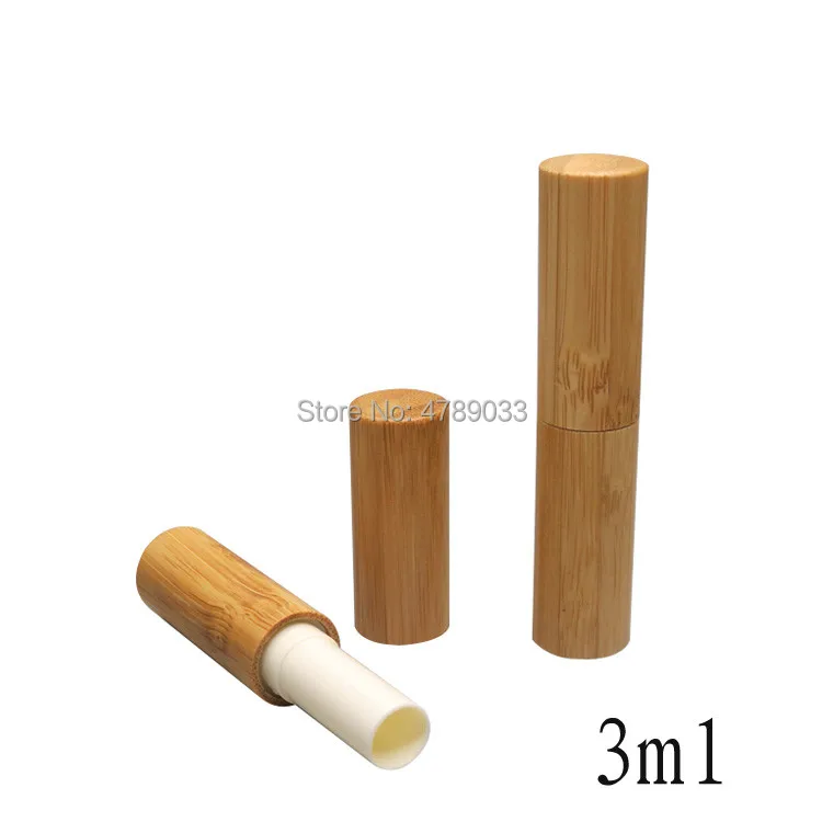 

Top Grade 15pcs Empty Lipstick Tube 3g/3ml Bamboo Lip Balm Container Small Cosmetic Lipstick Gloss Sub-bottling