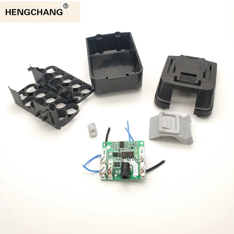 18V Power Tools Battery Case with BMS 21v Box Wireless Electric Angle Grinder Cutting 18650 Holder Li-Ion