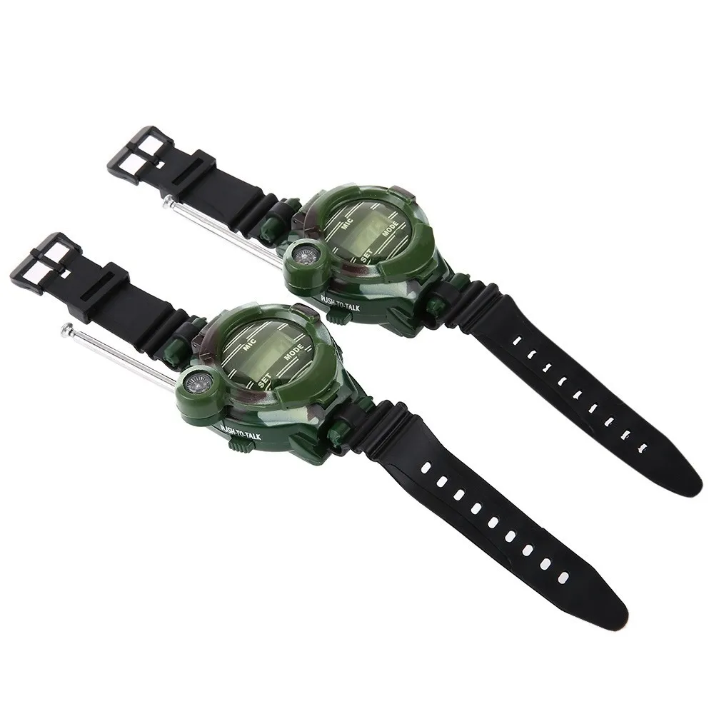 Portable Ourdoor 7 in 1 Walkie Talkie Camo Style with Night Light Looking Glass Suitable for Camping Hiking Outdoor Tool