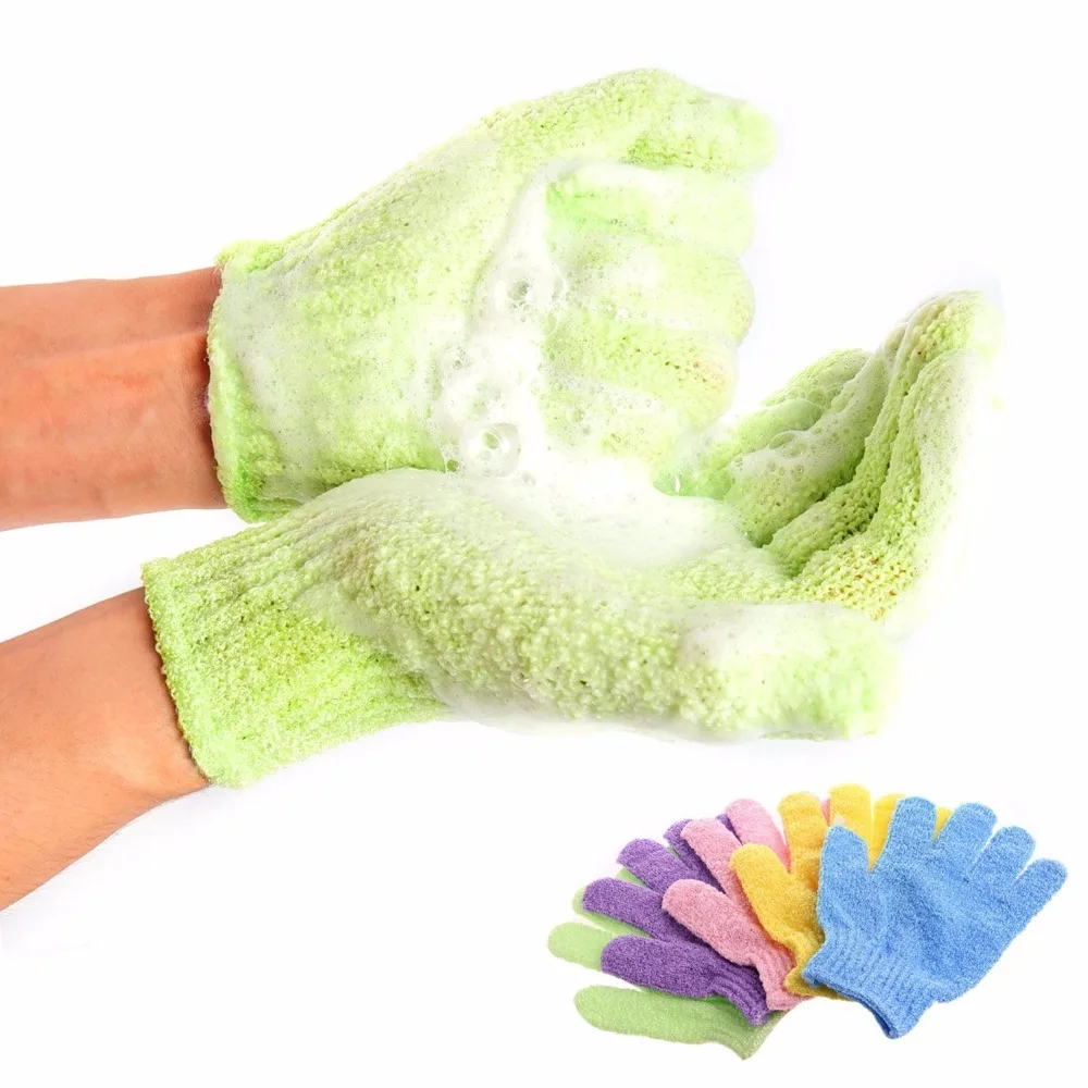 Bath For Peeling Exfoliating Mitt Glove For  Shower Scrub Gloves Resistance Body Massage Sponge Wash Skin Moisturizing SPA Foam